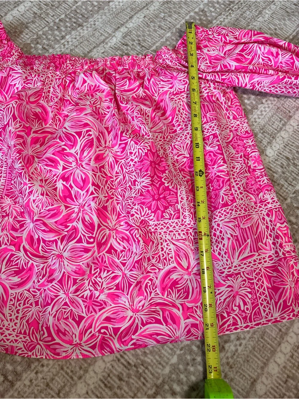 Lilly Pulitzer Women’s Winifred Top Pink Floral Print Size XL